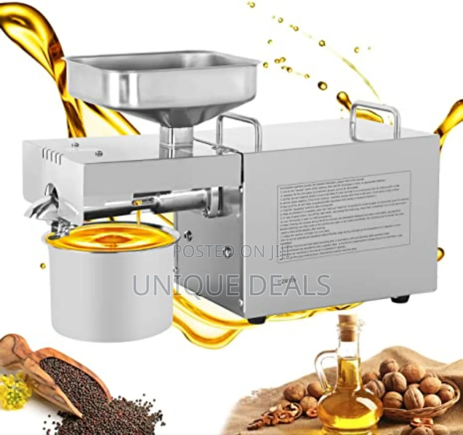 Automatic Oil Press Machine Commercial Stainless Steel Oil Expeller