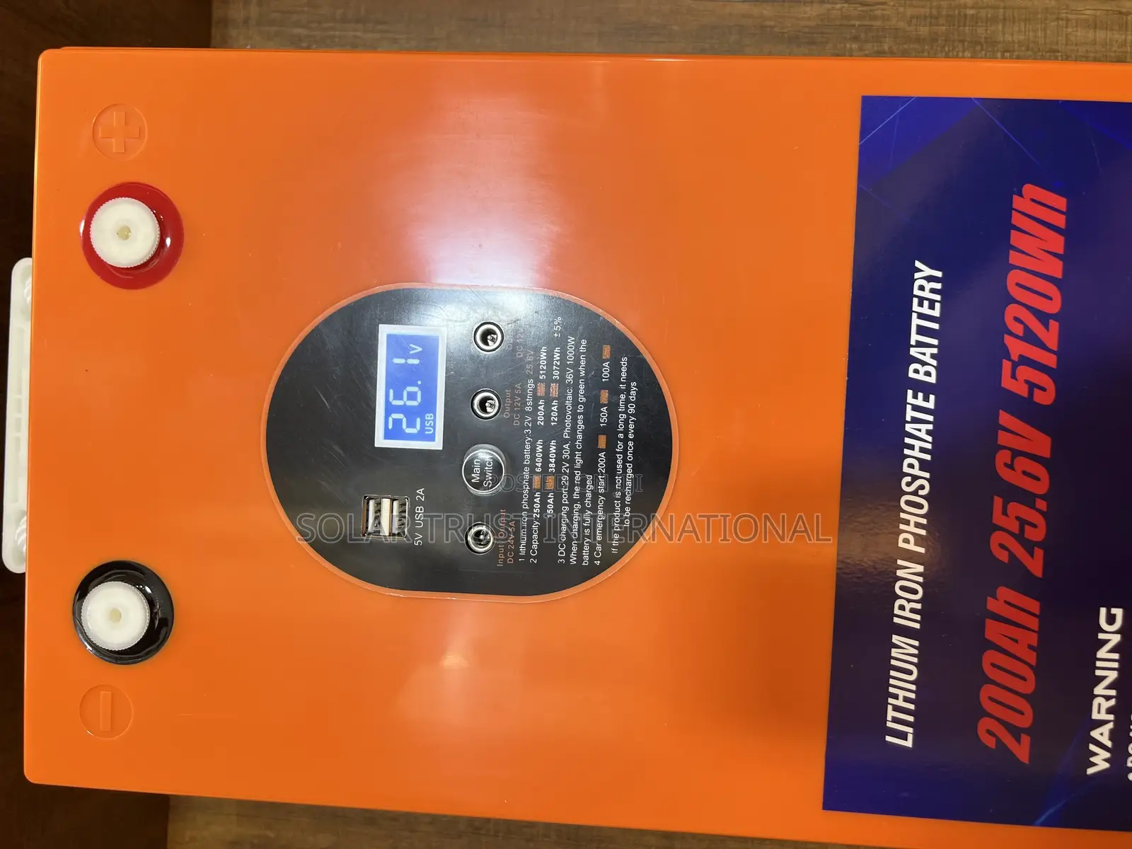  200ah 25.6v Lithium Battery (5120wh)