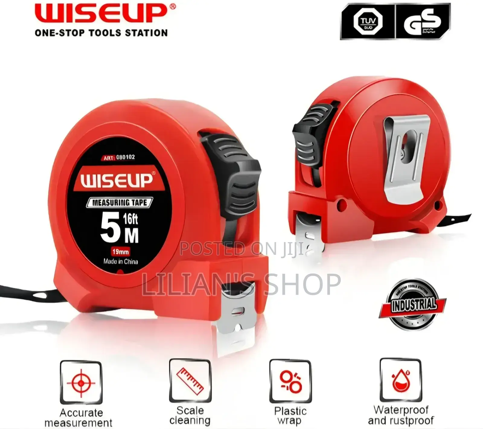Wiseup 5metres Industrial Measuring Tape.