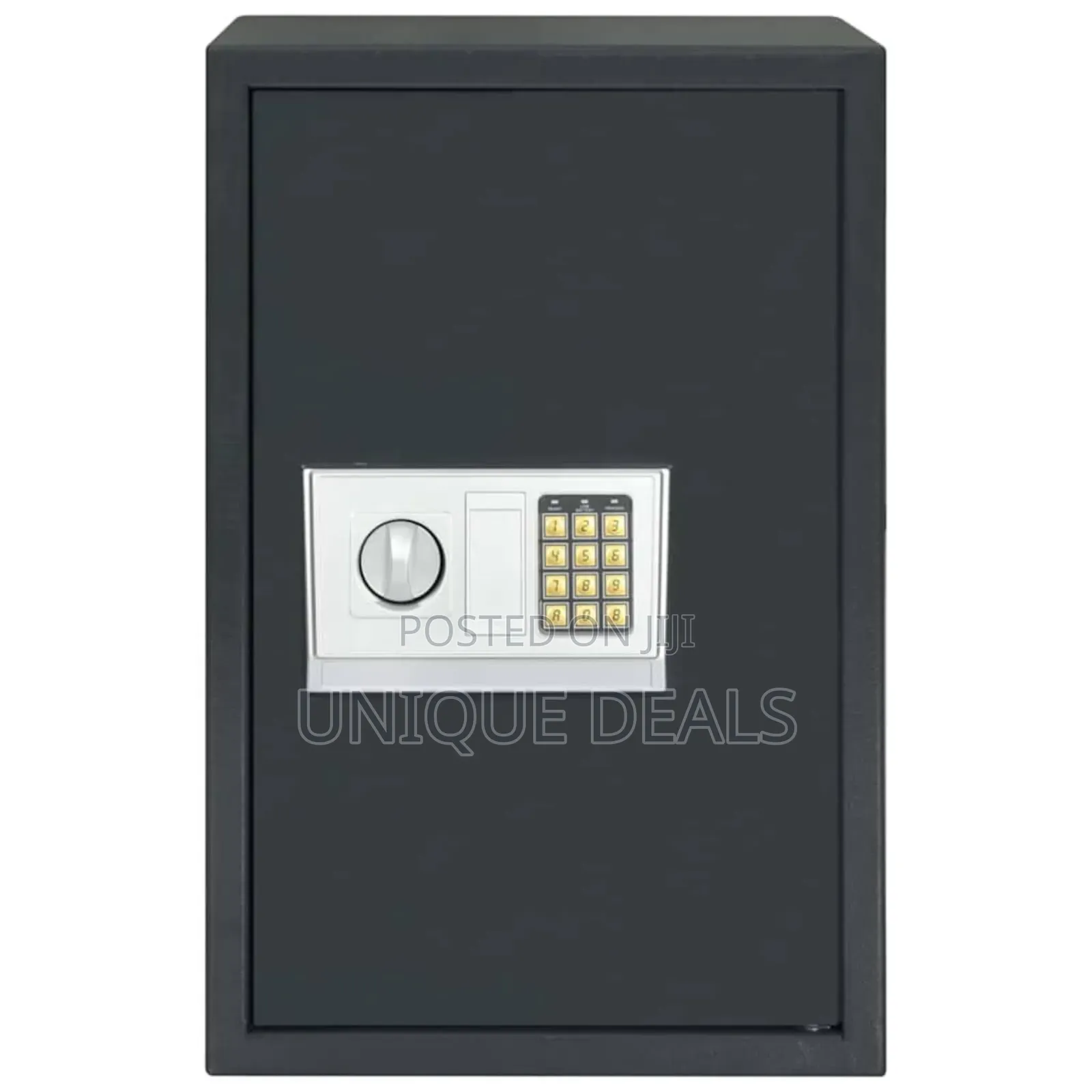 Digital Safe With Lock Dark Grey 40 X 35 X 60 Cm Steel