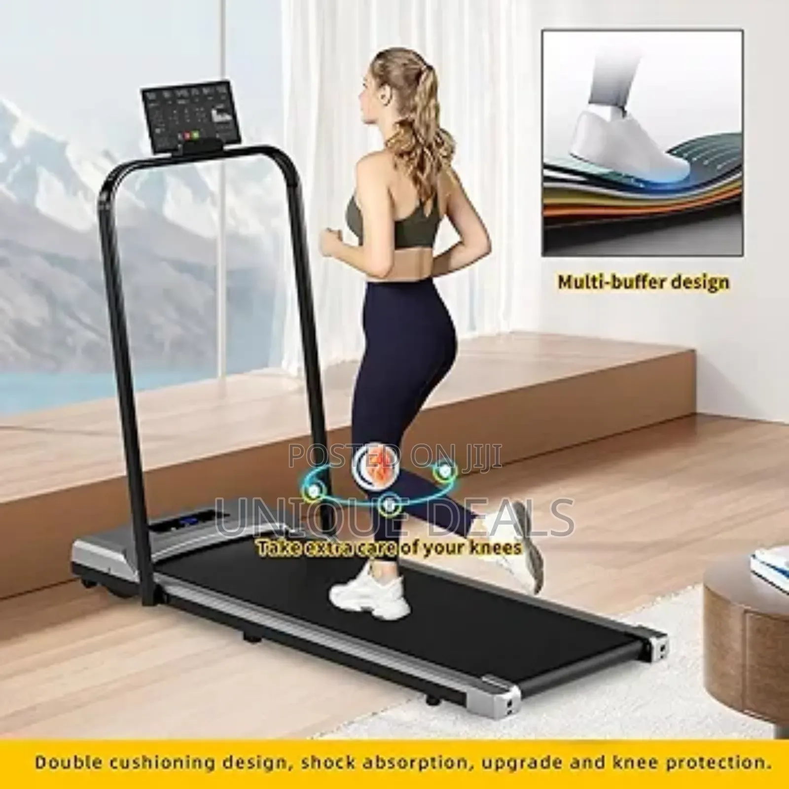 Foldable Treadmill, 300 Lb Capacity Walking Pad 2.5hp Under Desk