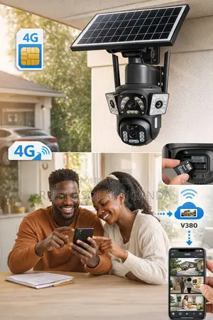 4g Solar CCTV Camera With Panel Outdoor Security Kampala