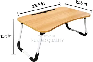 Foldable Laptop Table With Bottle Holder