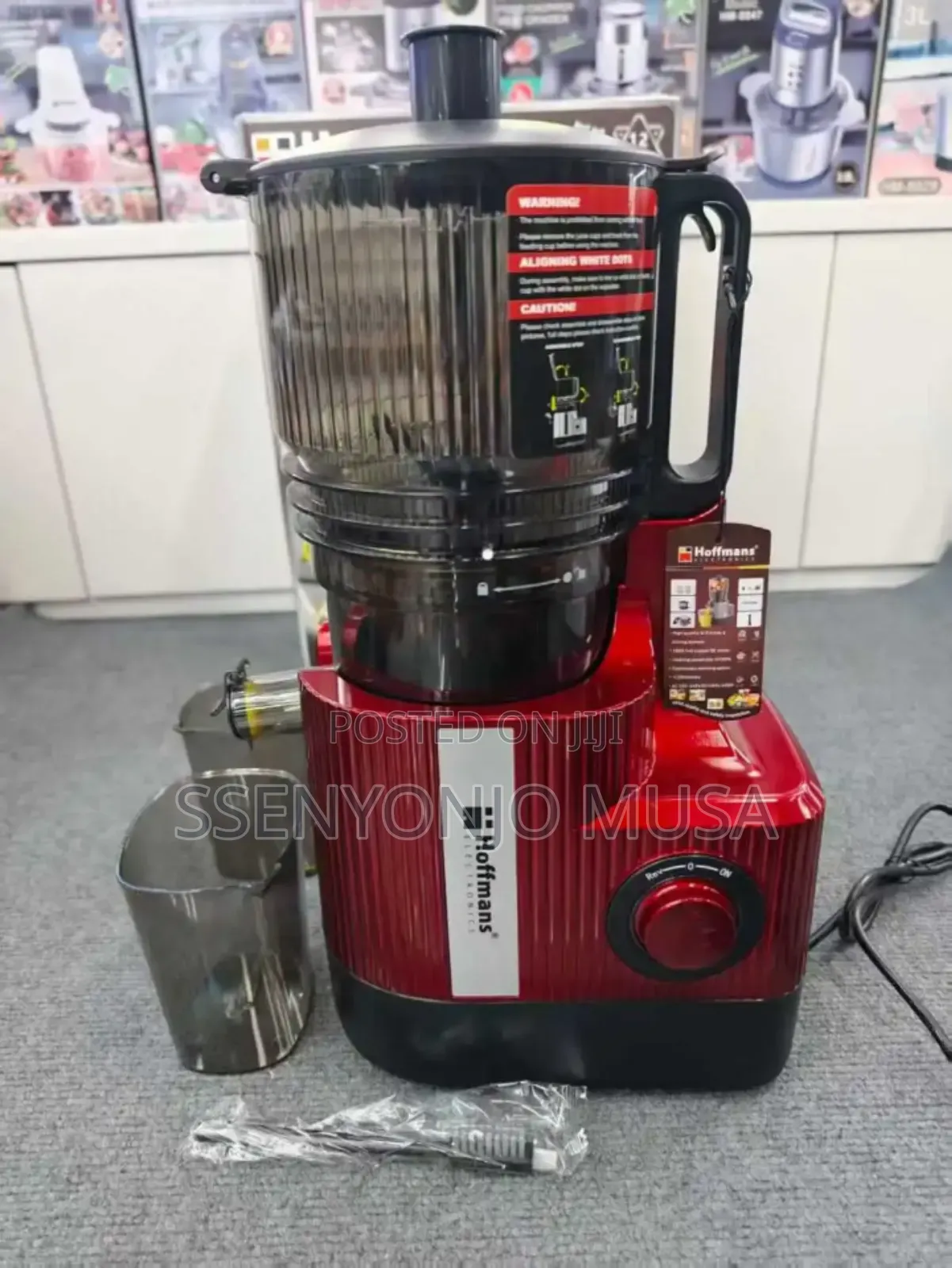 Hoffmans Slow Juicer Hm-642 – 400w Cold Press Juicer With 166mm Wide