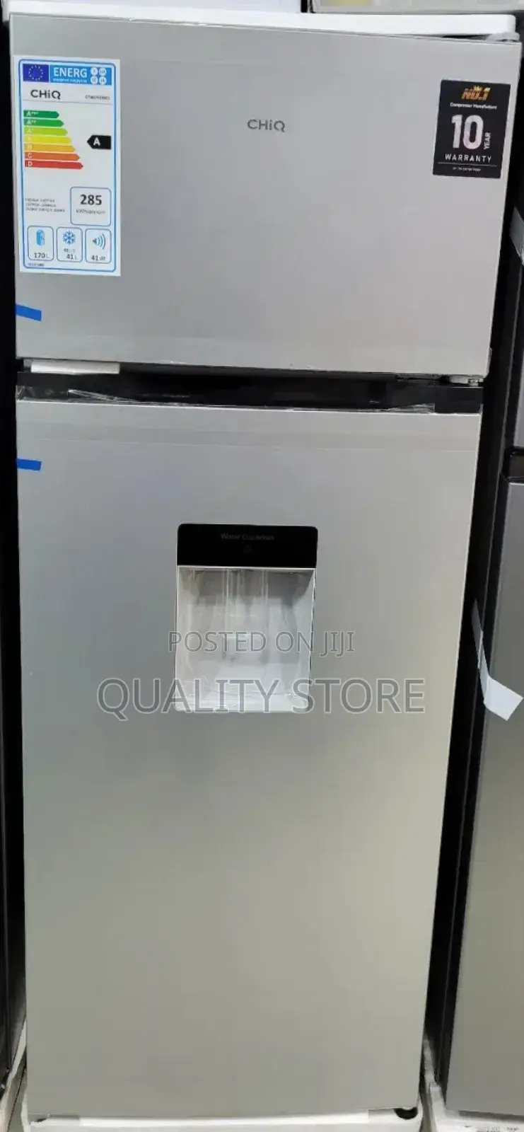 Chiq Double Door Refrigerator 270 L