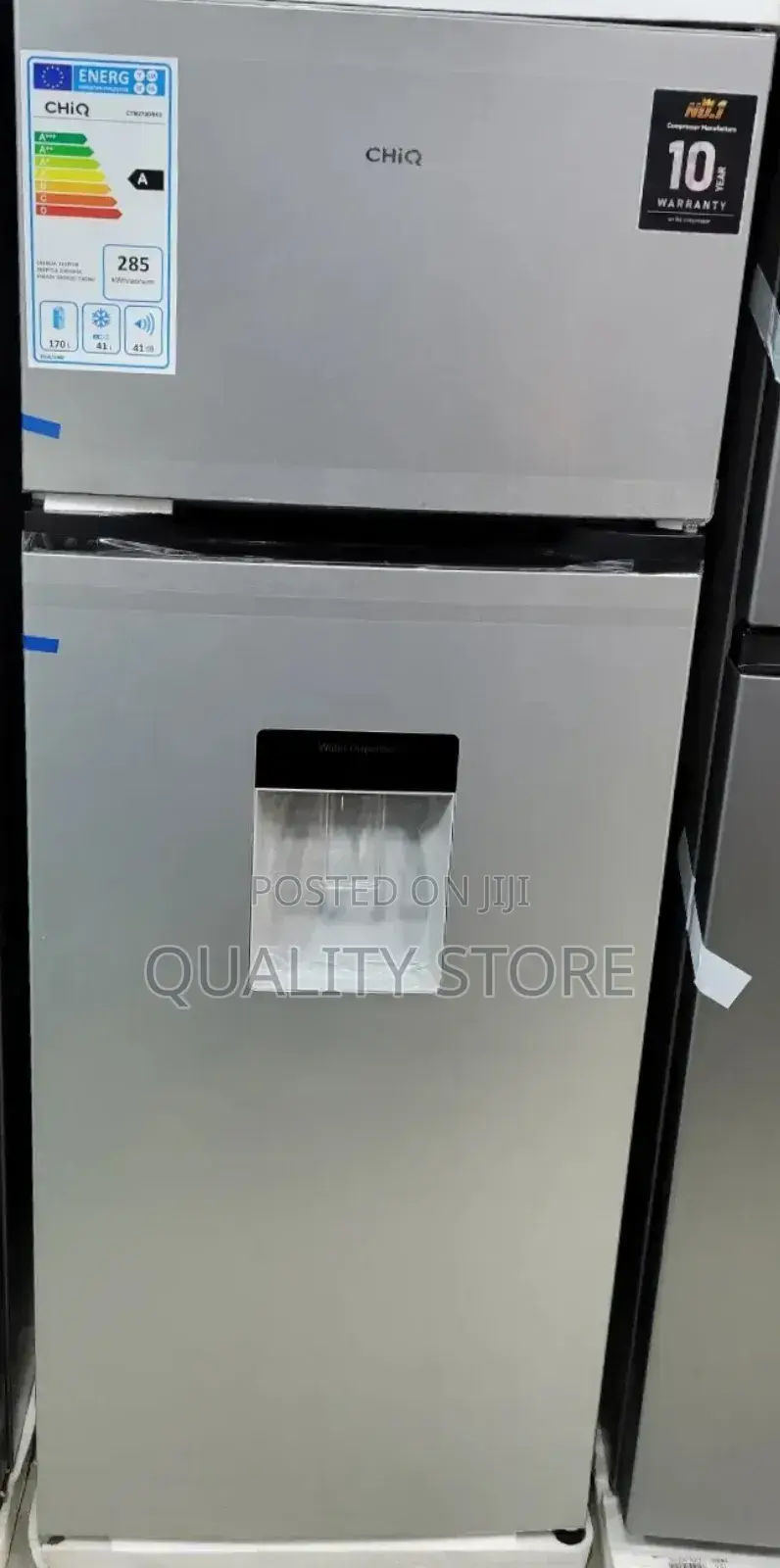 Chiq Double Door Refrigerator 270 L