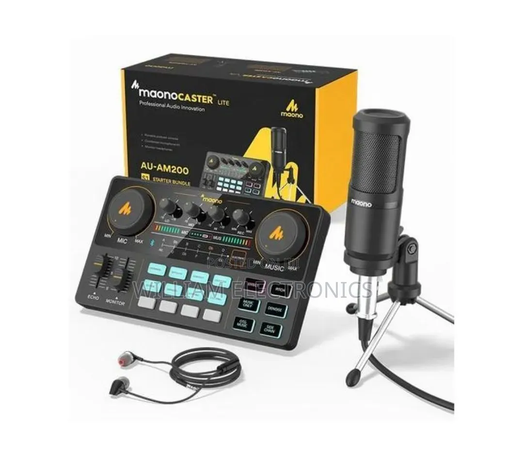 Maono Caster Lite Am200 Portable Podcast Studio