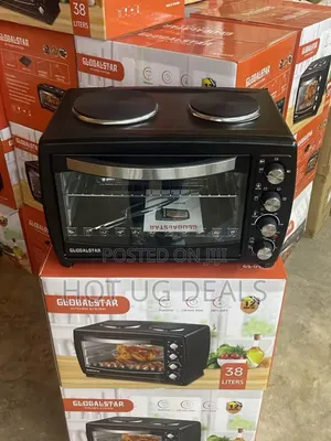 Global Star Oven With Rotisserie/Two Hot Plates 38 Litre / 38l