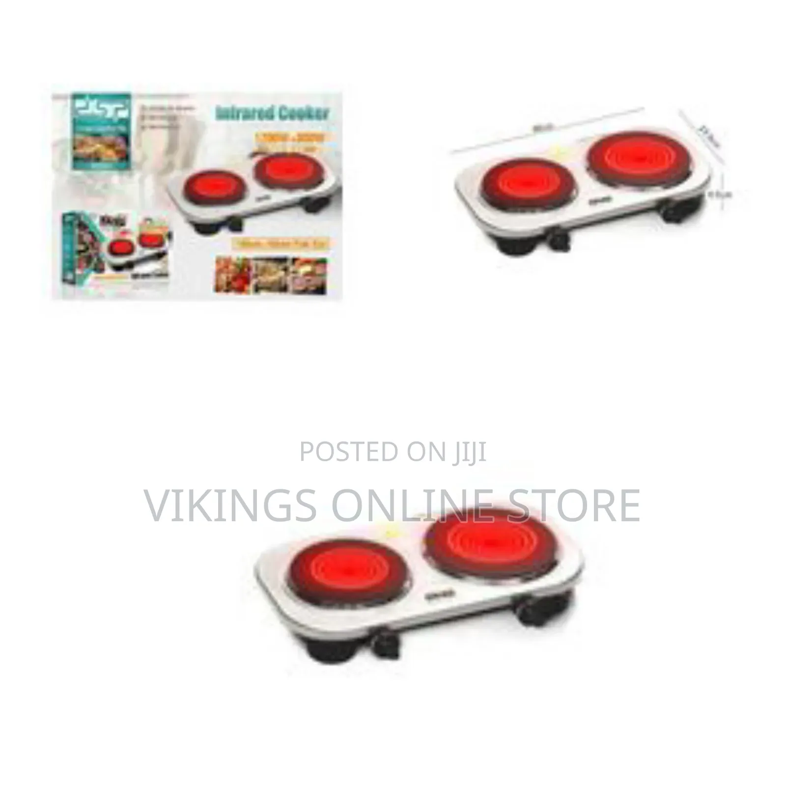 DSP 200-800w Double Burner Electric Infrared Hot Plate Countertop