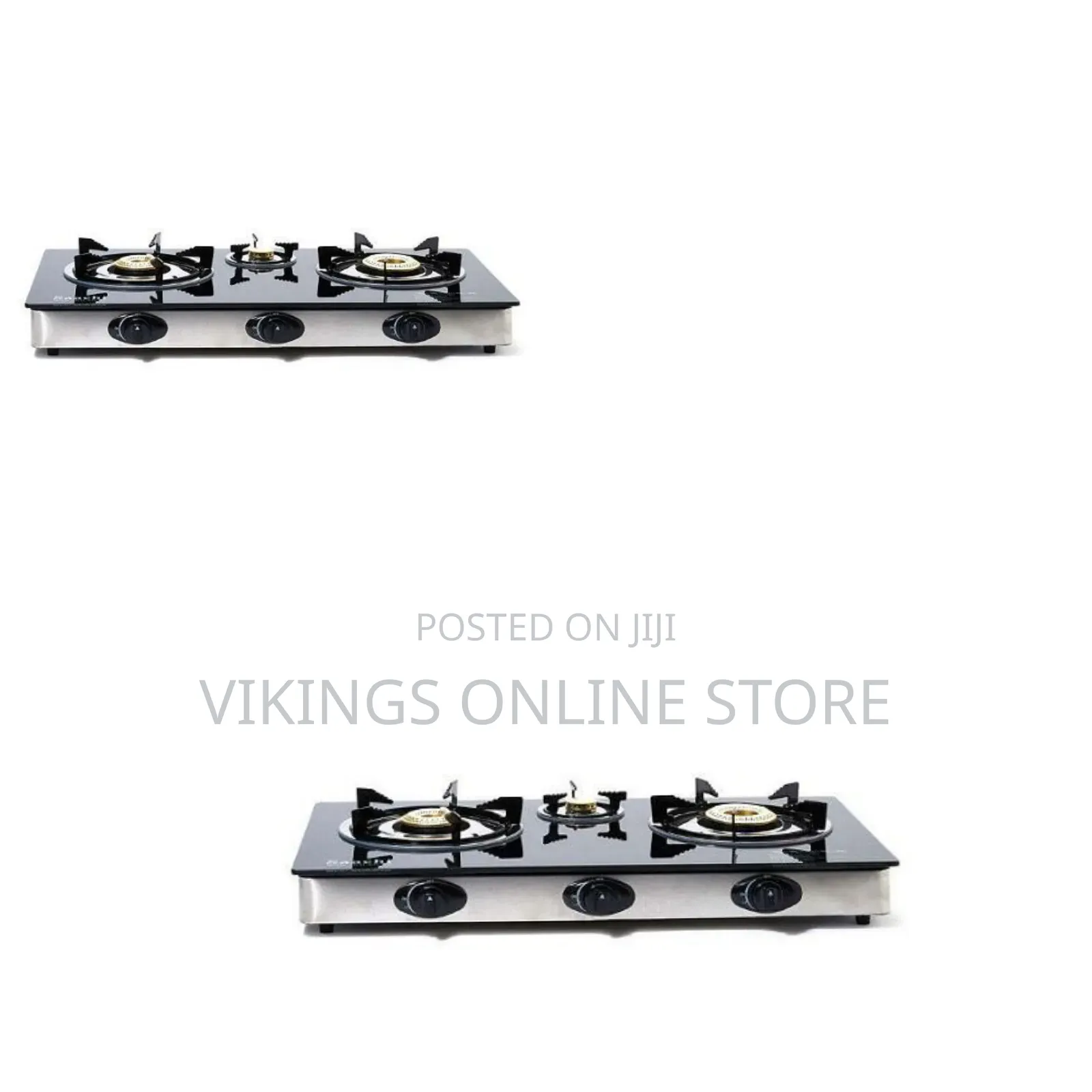 Saachi Triple Burner Gas Stove - Black