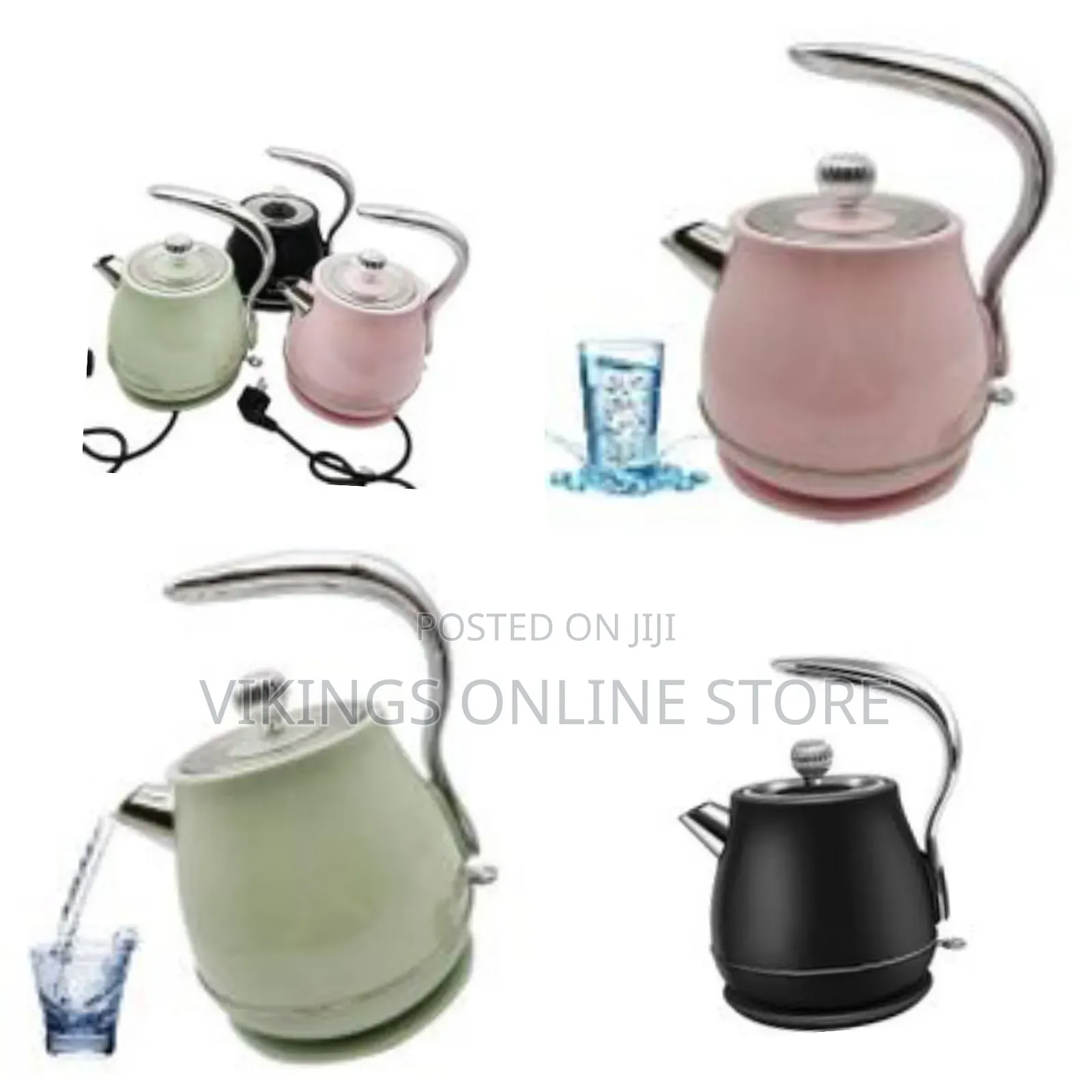 Boma 1.7l Rectro Electric Heat Kettle Automatic Power-Off Water