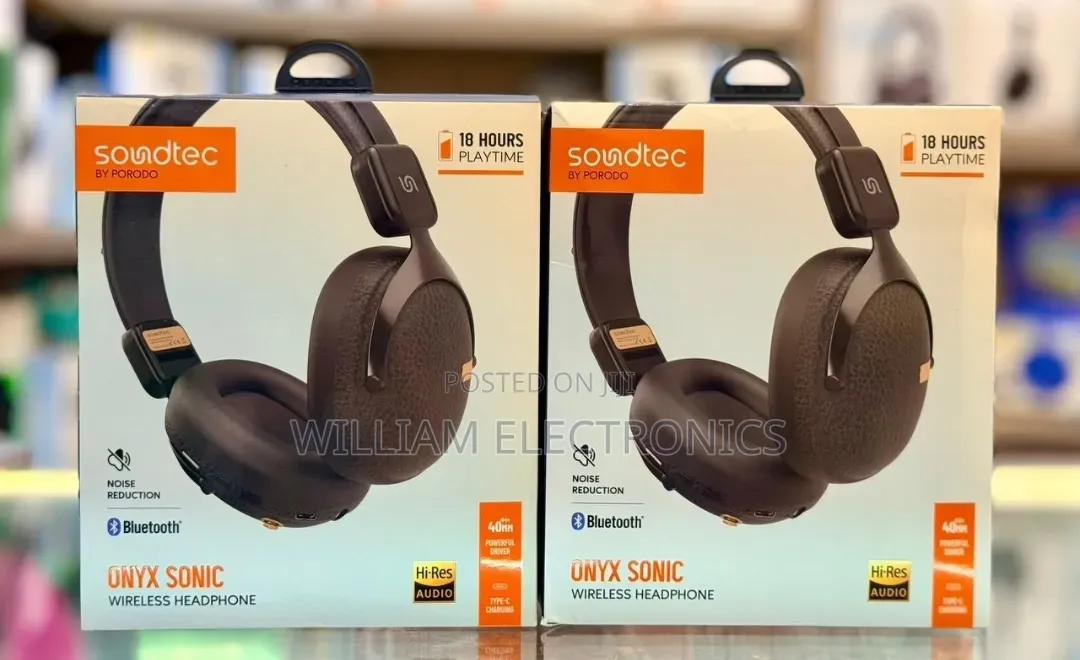 Porodo Soundtec Onyx Sonic Wireless Headphones