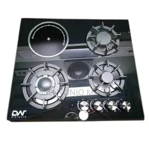 Digiwave 60×60cm Built-in Gas Hob – 3 Gas Burners + 1 Electric Plate