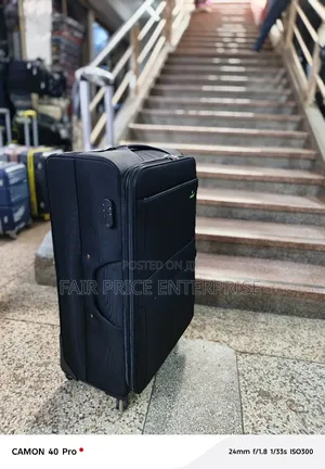 Original Cloth Suitcases. Medium Size