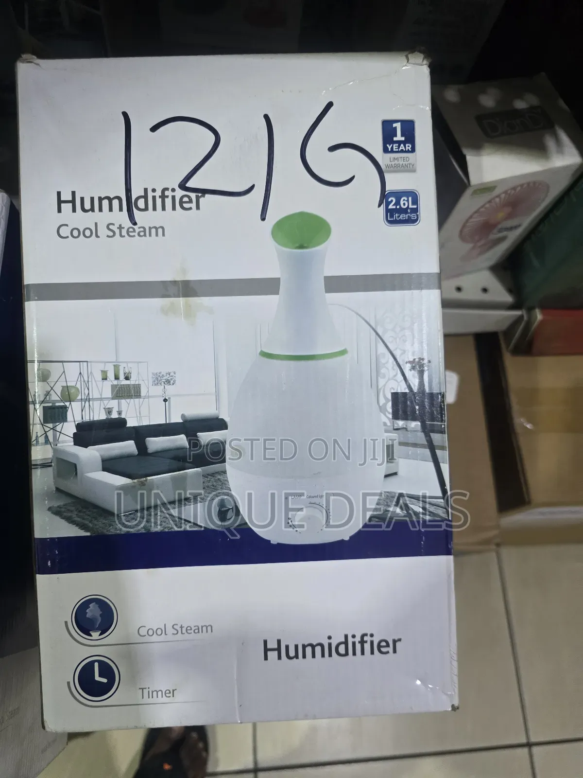 Ultrasonic Cool Steam Humidifier- 2.4 L