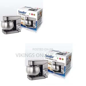 Sonifer 5l Blender Dough Hand Stand Mixer Food Processor, Silver