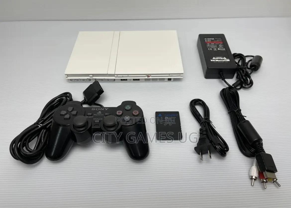 Sonyplaystation 2white Colorslim Console Fullset Available in Kampala
