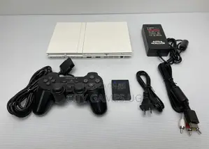 Sonyplaystation 2white Colorslim Console Fullset Available in Kampala