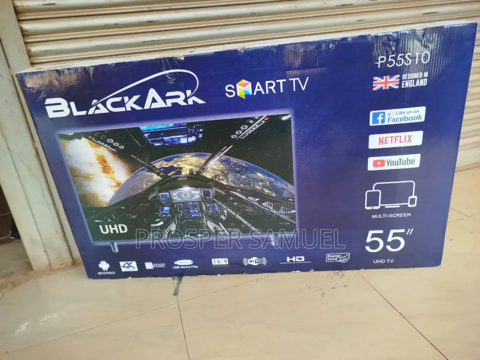 Black Ark Frameless 55 Inches Smart Digital Flat Screen Tv