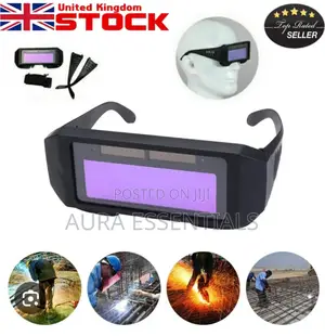 Solar-powered Auto-darkening Welding Goggles