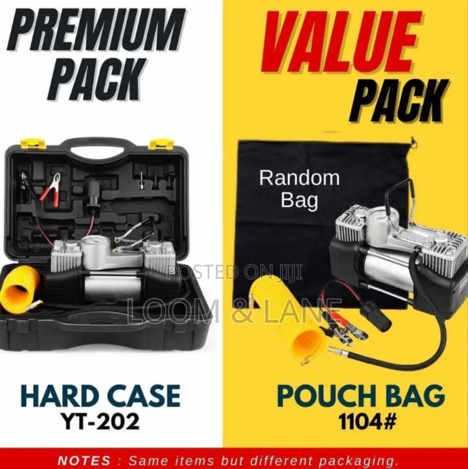 Portable 12v Dual-Cylinder Car Air Compressor and Tire Repair Kit