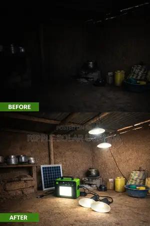 6w Portable Solar Lighting Kit Phone Charging 5ah Battery Kampala