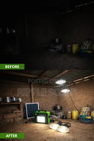 6w Portable Solar Lighting Kit Phone Charging 5ah Battery Kampala