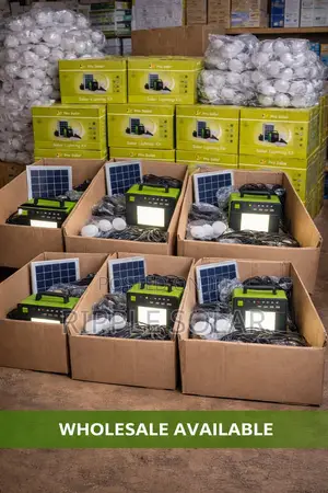 6w Portable Solar Lighting Kit Phone Charging 5ah Battery Kampala