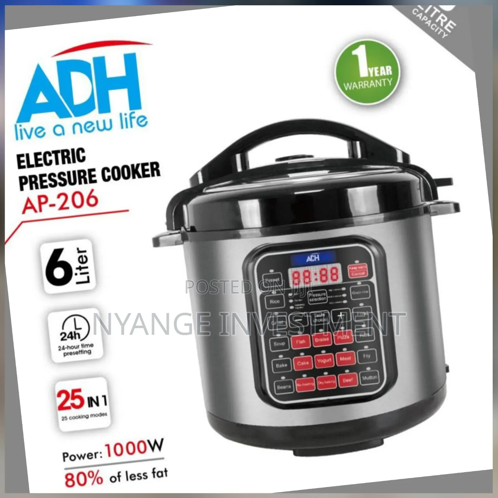 6 Litres Adh Pressure Cooker . Pressure Cooker