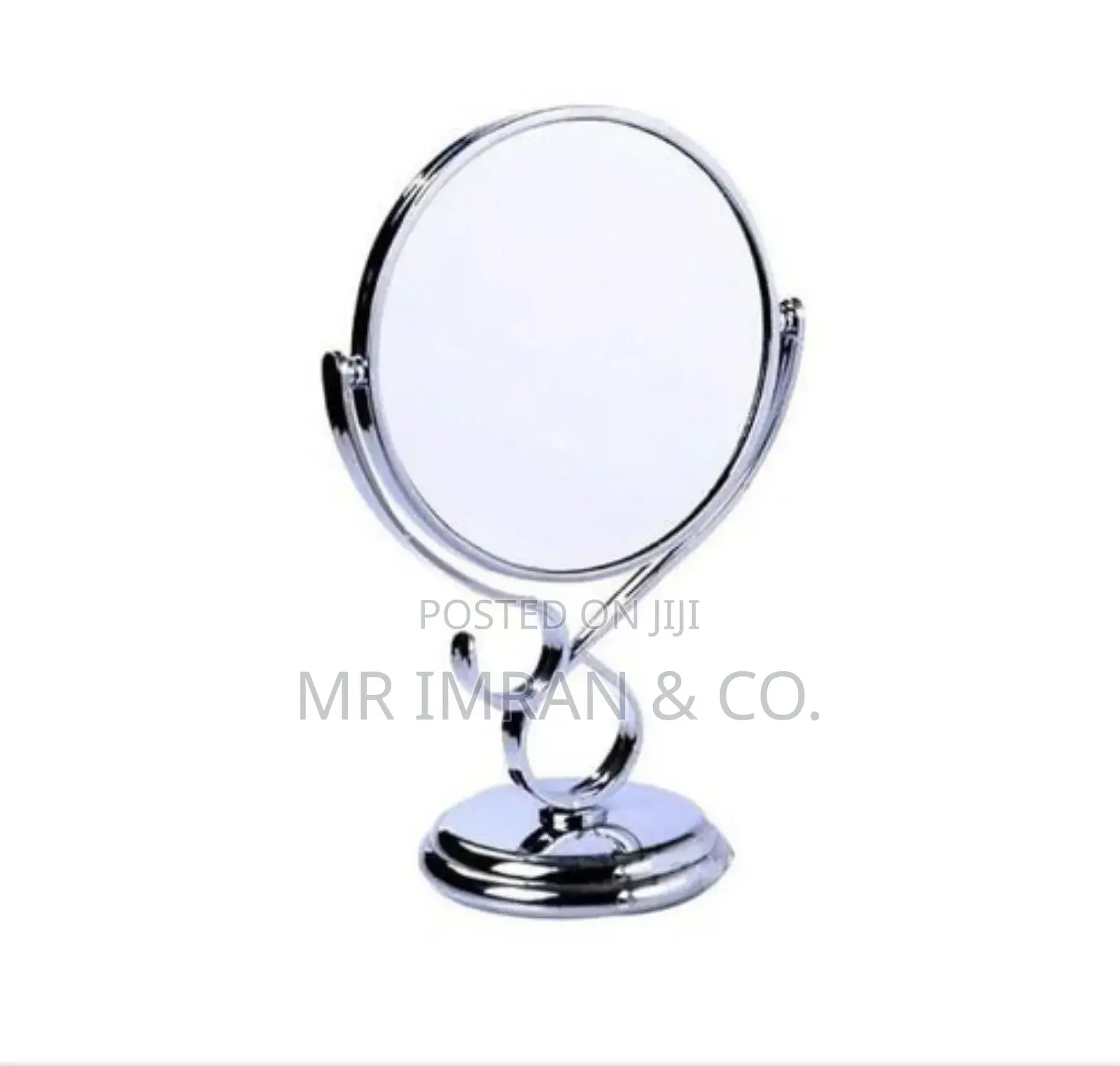 Elegant 360° Rotating Double-Sided Makeup Desktop Mirror