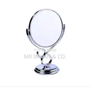 Elegant 360° Rotating Double-Sided Makeup Desktop Mirror