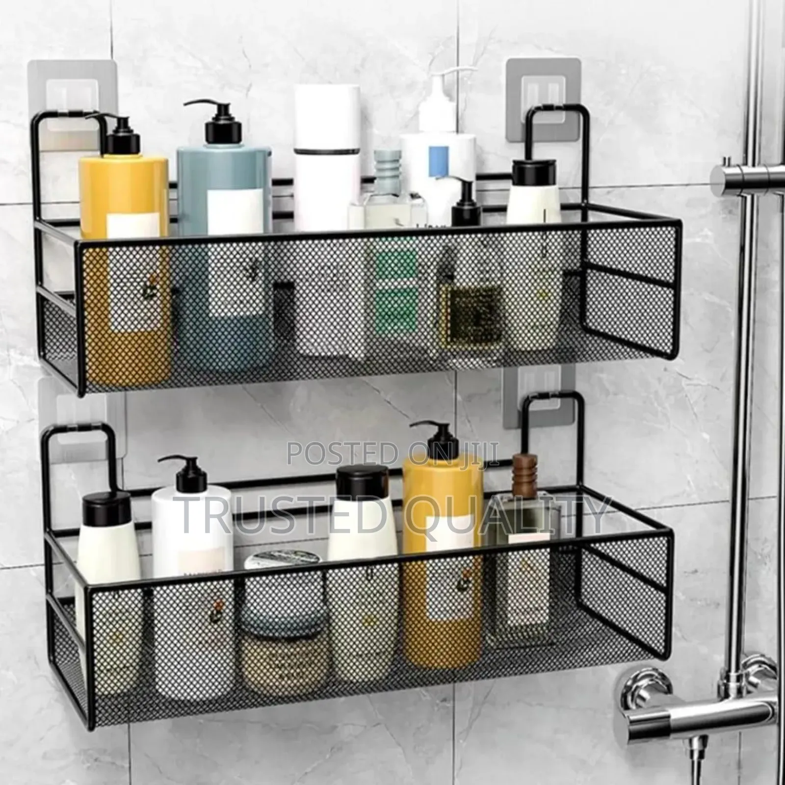 2pcs Metal Bathroom Organizer
