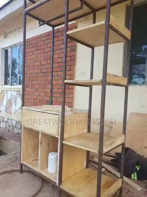 Wood and Steel Closet