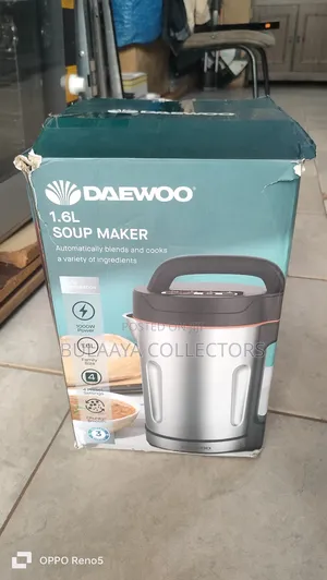 Uk Used Daewoo 1.6l 1000w Stainless Steel Soup Maker.