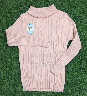 Kids Sweaters in Peach, White and Pink