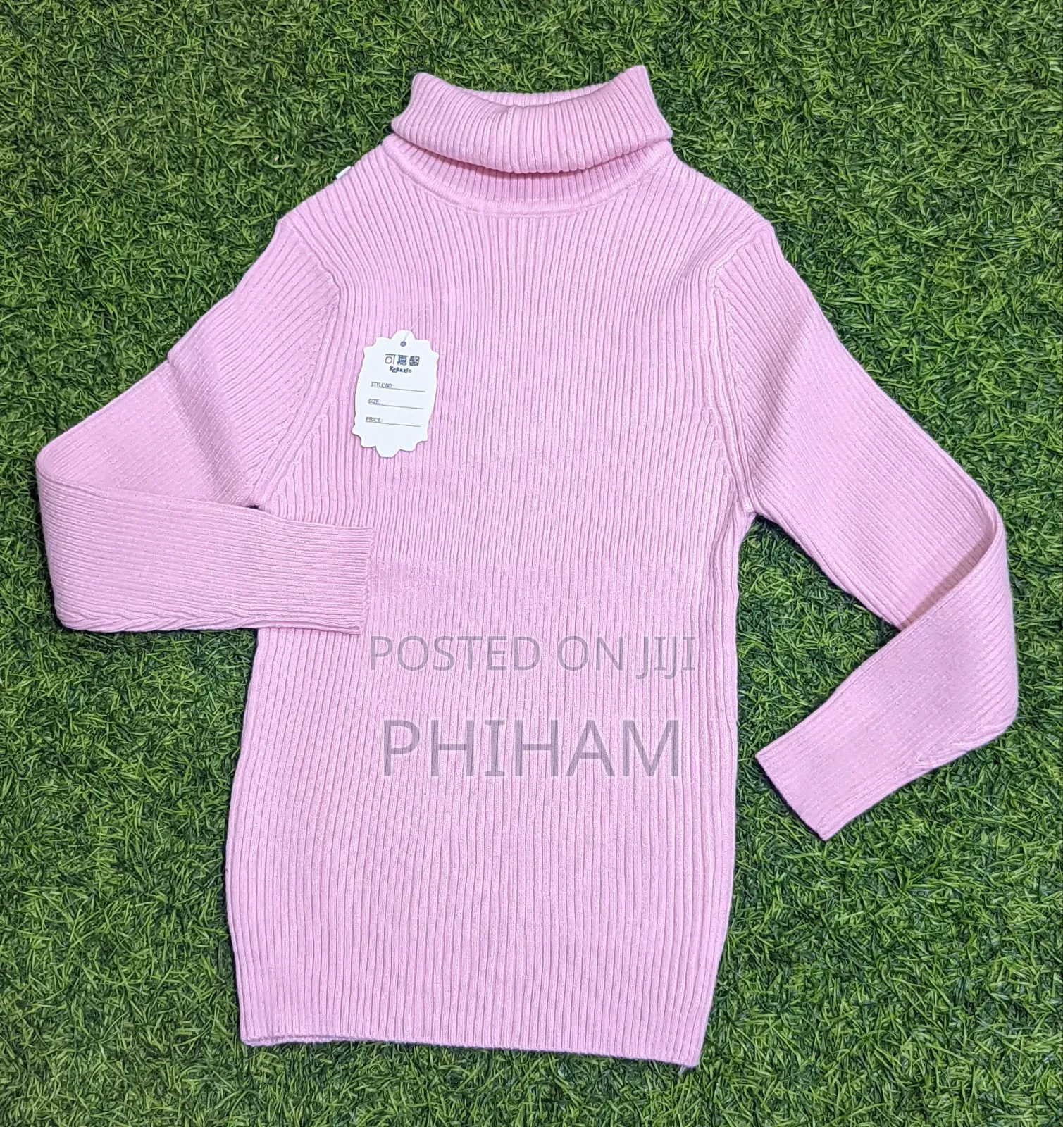 Kids Sweaters in Peach, White and Pink