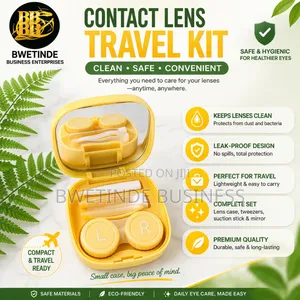 Eye Contact Lenses Case With Cleaner Washer And Lens Case