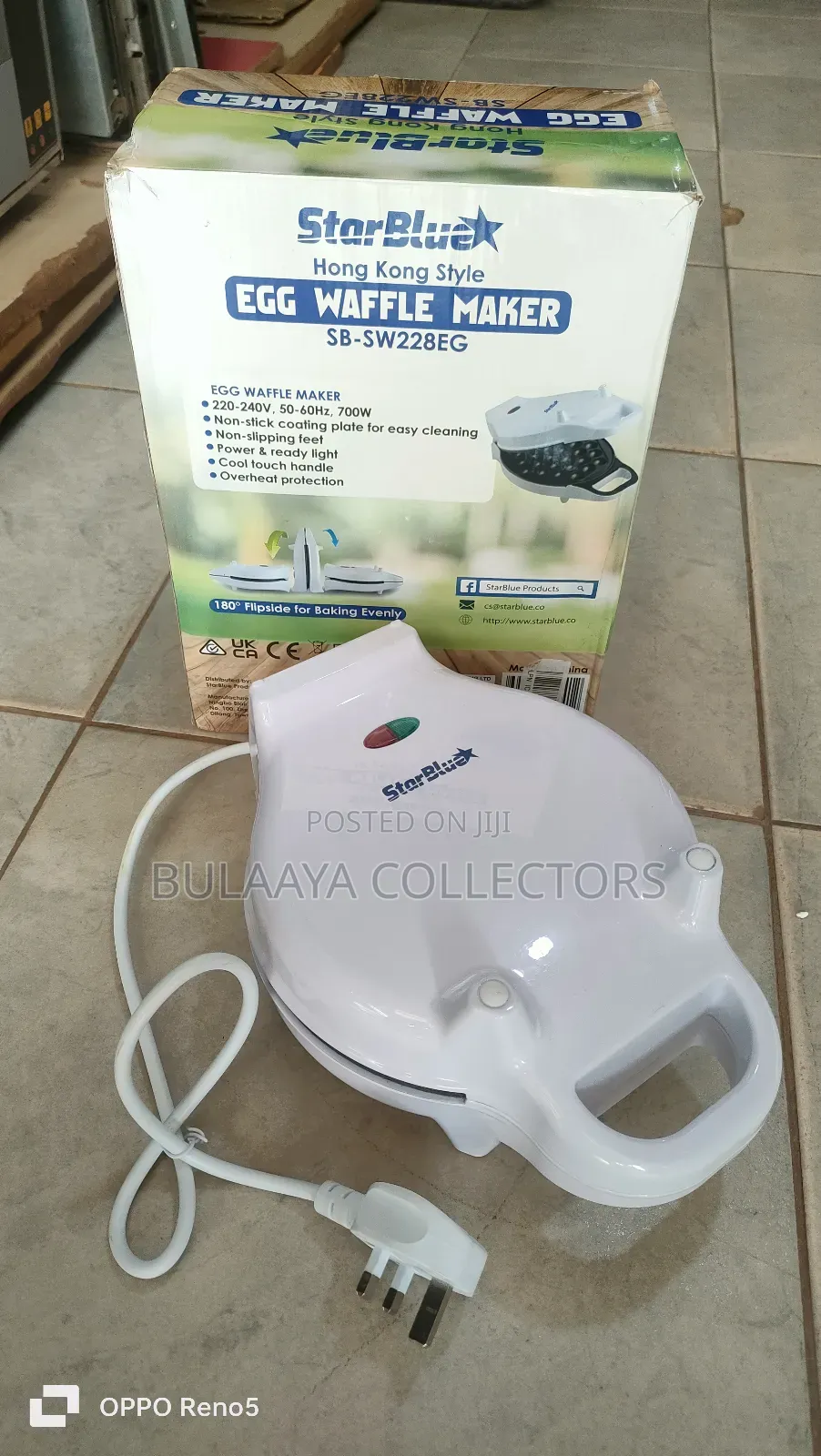 Uk Used Starblue Hong Kong Style Bubble Egg Waffle Maker.