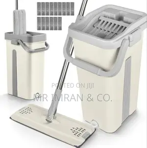 Self-Cleaning Flat Mop and Bucket Set