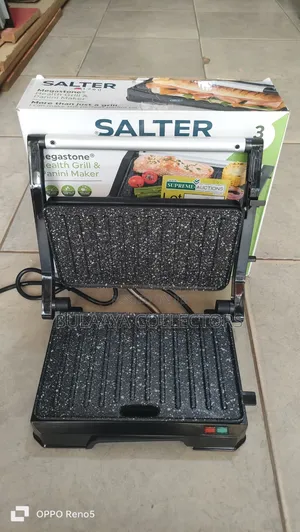 Uk Used Salter Megastone Health Grill Panini Maker.