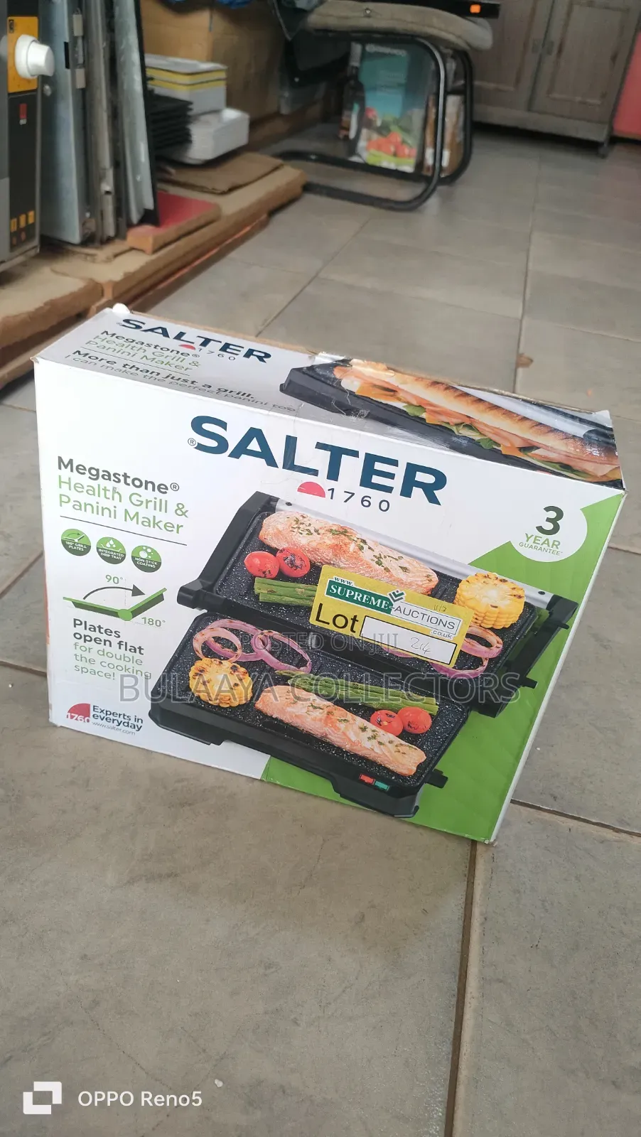 Uk Used Salter Megastone Health Grill Panini Maker.