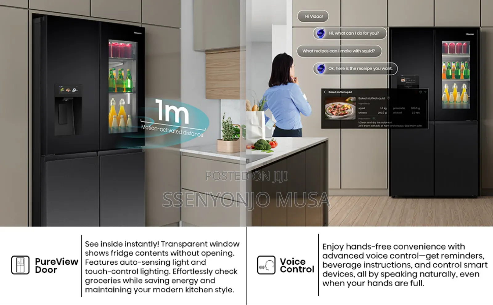 Hisense Knock Knock Fridge 780l – 4 Door French Door, Water Dispenser