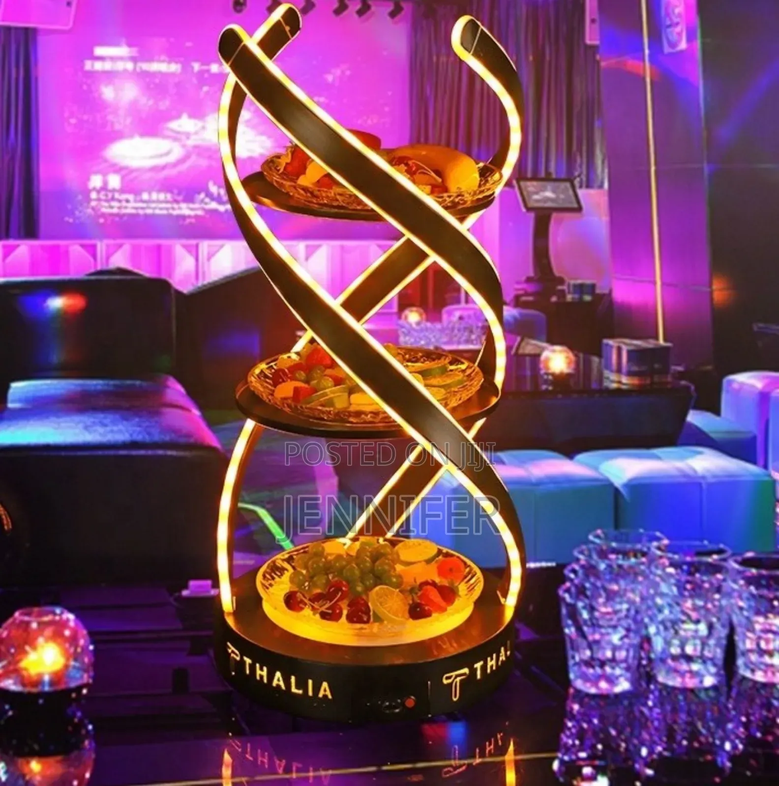 Led Spiral Fruit Plate