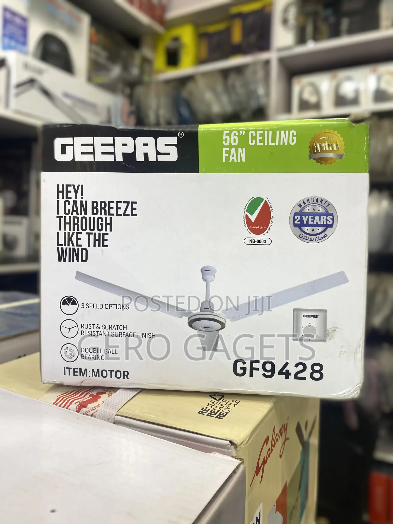 Geepas 56-Inch Ceiling Fan (Model Gf9428).
