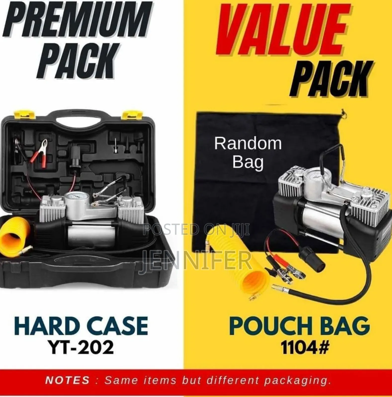Portable 12v Dual-Cylinder Car Air Compressor and Tire Repair Kit