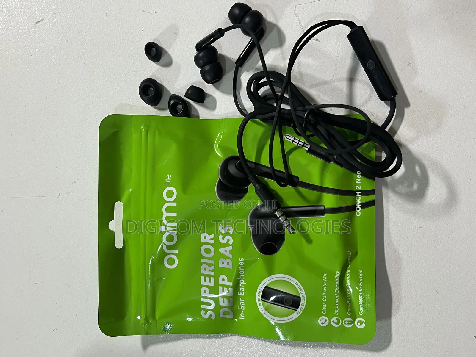 Oraimo Durable Jack Earphones