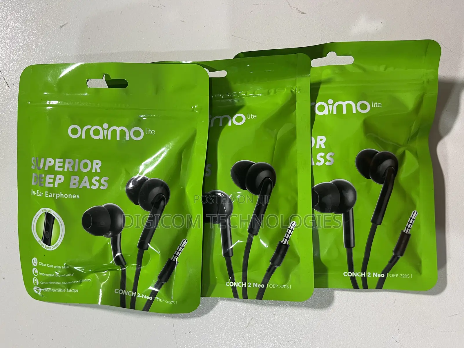 Oraimo Durable Jack Earphones