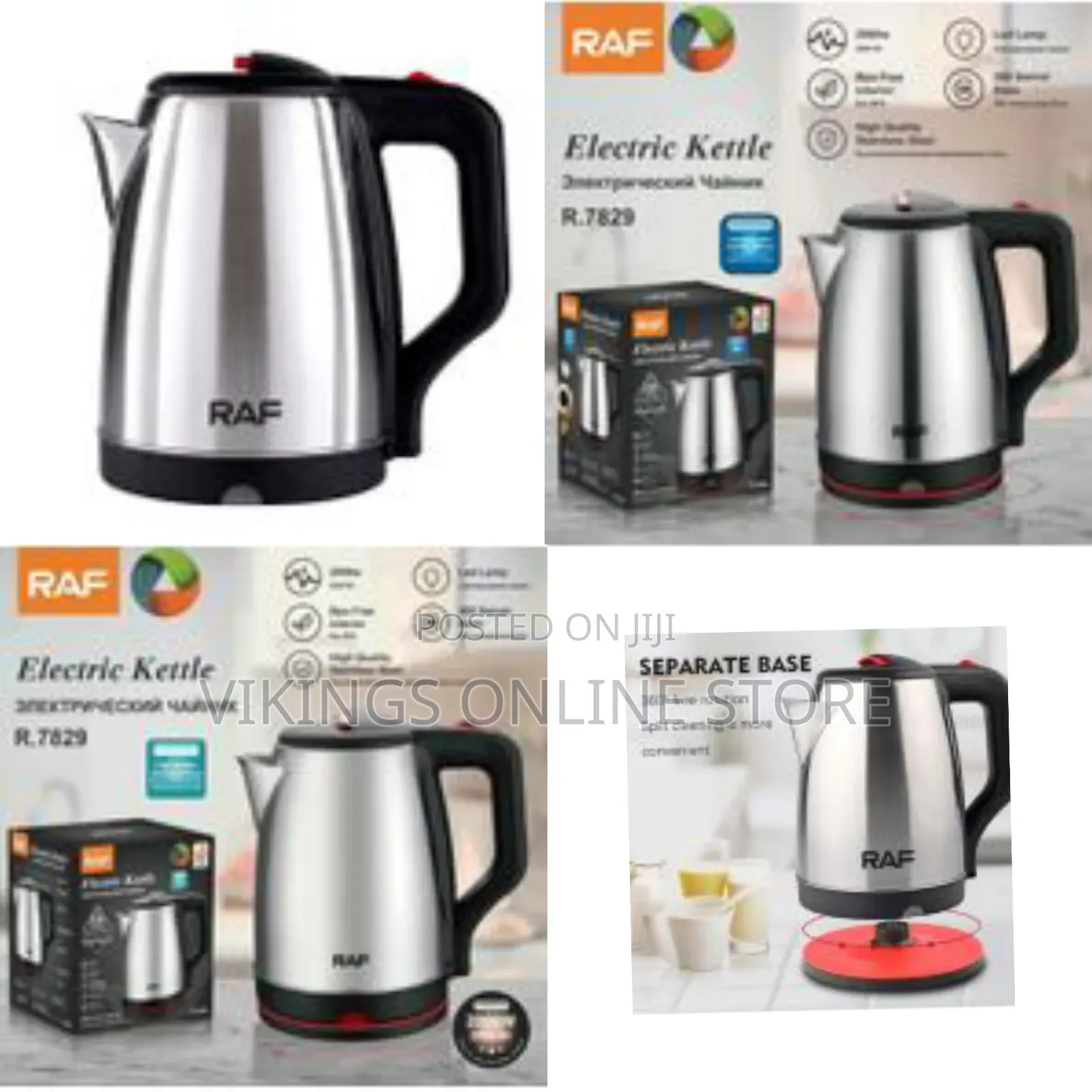 Raf 2 Litre 2000w Professional Stainless Steel Water and Tea Boiler