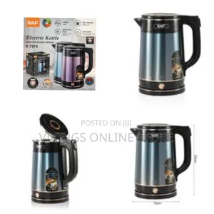 Raf 2.5litre Stainless Steel Electric Kettle Large Capacity 360