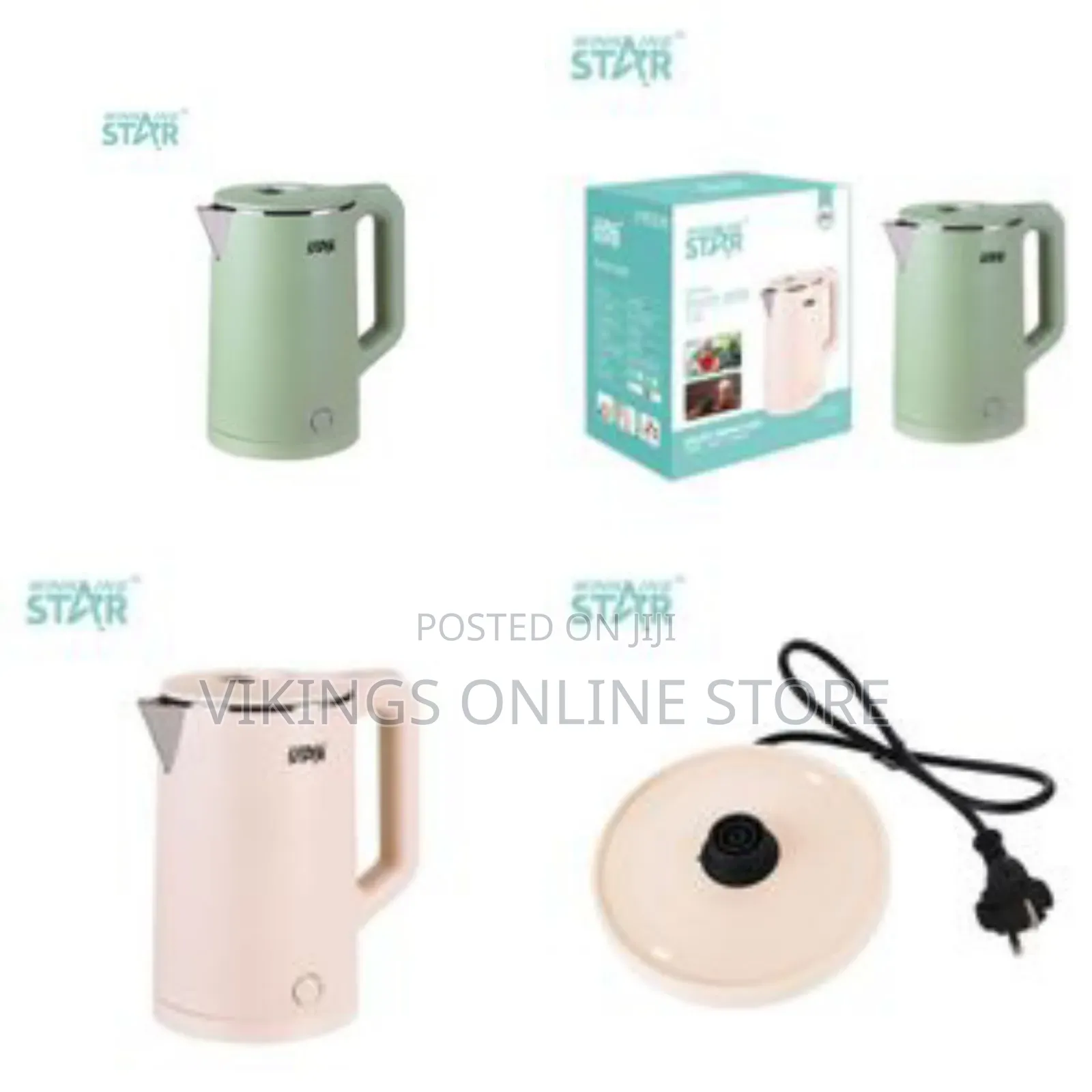 Winningstar Stainless Steel 1.8l Electric Tea Water Boiler Portable